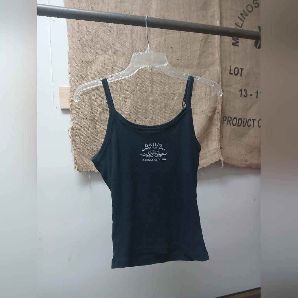 Feel the Power Harley Davidson Women's Black Camisole - Picture 3 of 3